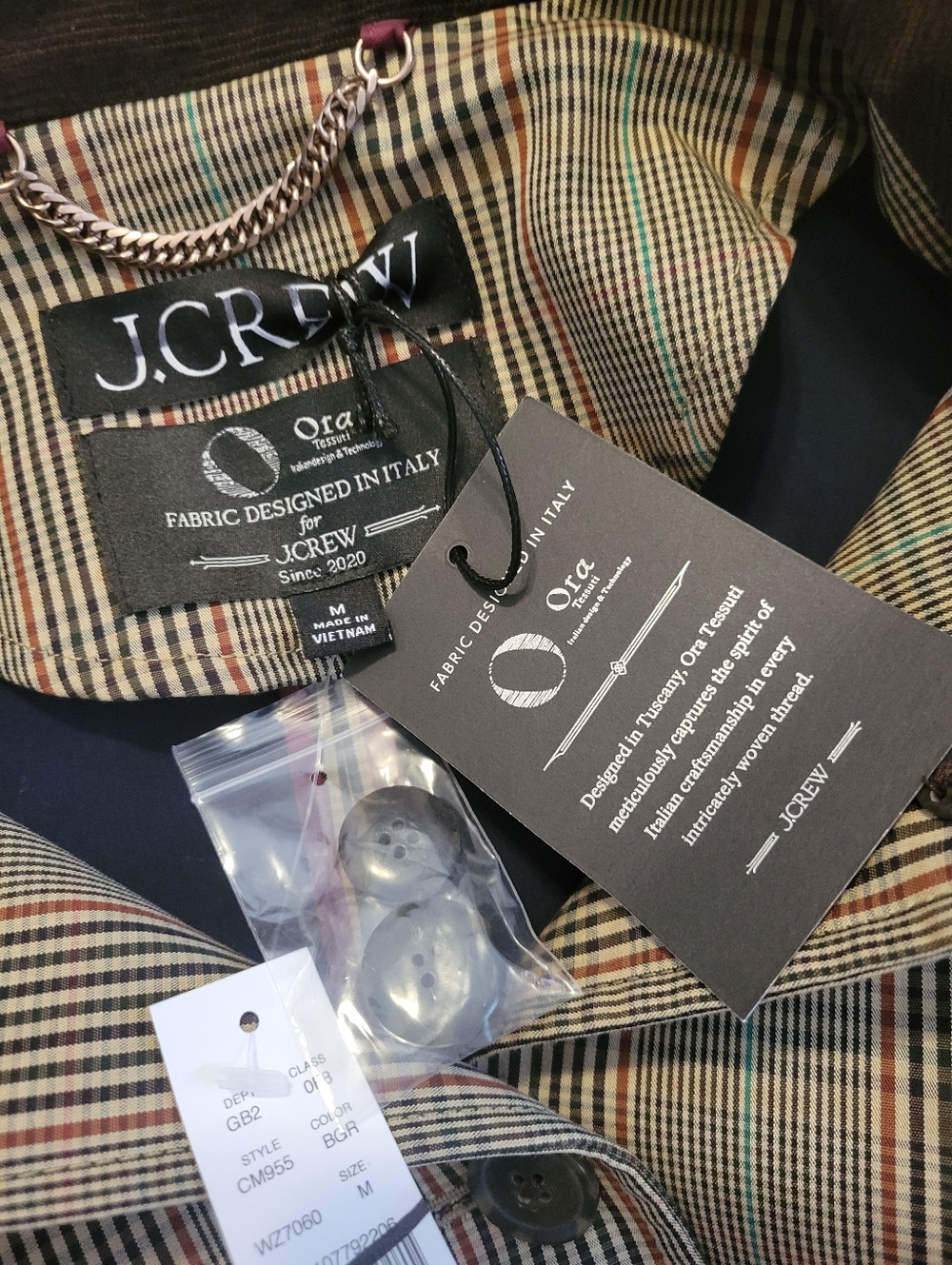 J. Crew Barn Jacket in Plaid Double-faced Cotton - Brown, green, red - Picture 13 of 15